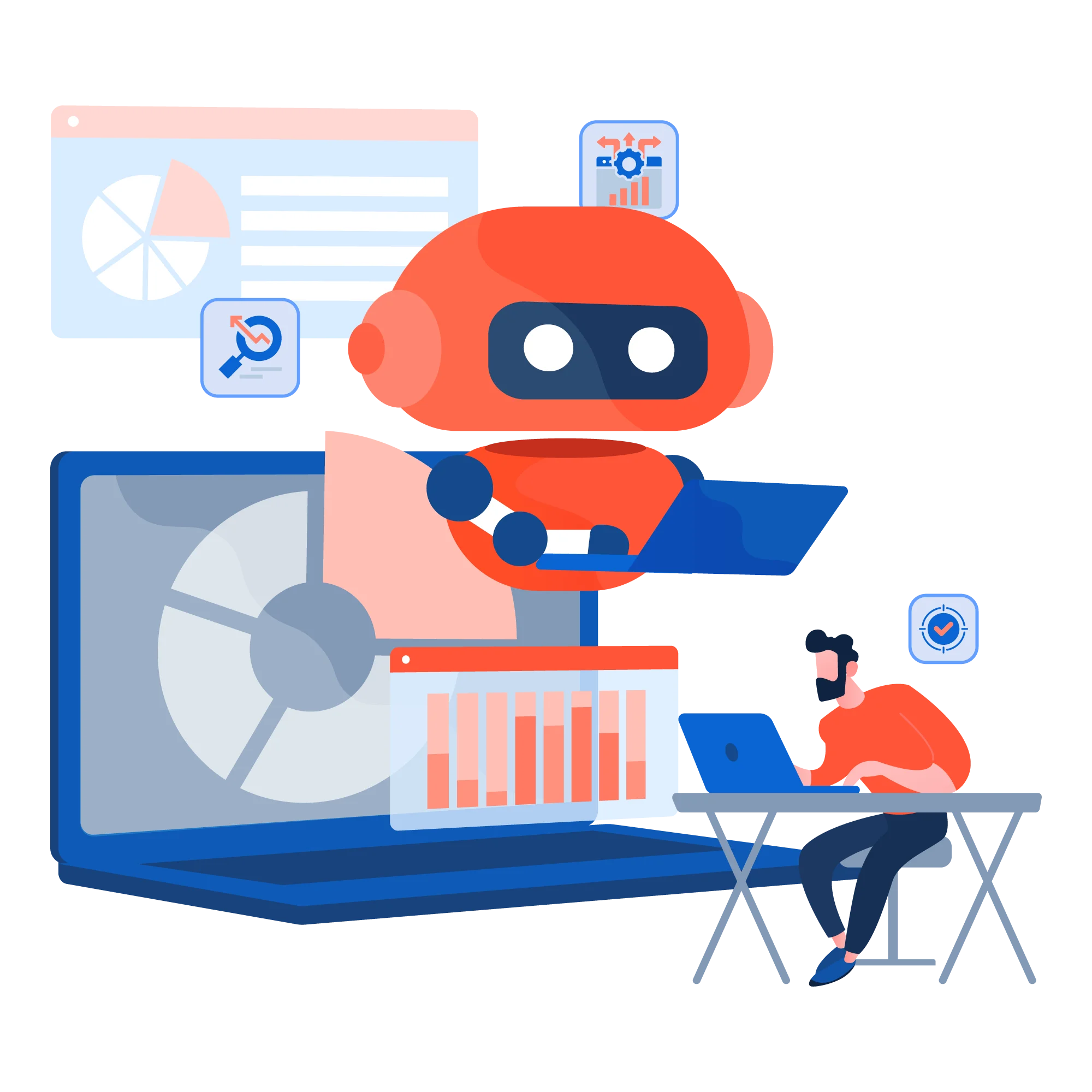 AI powered SEO analysis optimisation traffic graph
