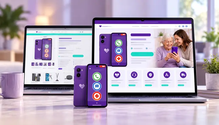 BigPurplePhone Shopify case study visual showing trust and support journey improvements